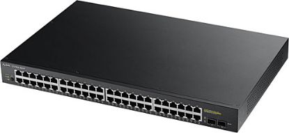 Zyxel GS1900-48HP 24 PORT 10/100/1000 + 24 PORT POE+2xSFP WEB Yönetilebilir Swıtch resmi