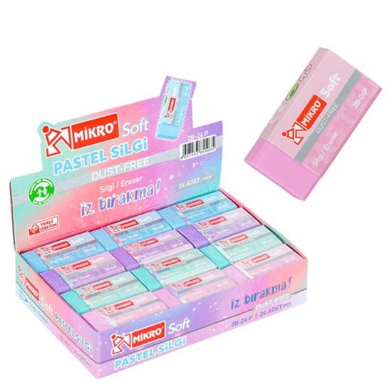 Mikro Silgi Soft Pastel 2B-24P  resmi