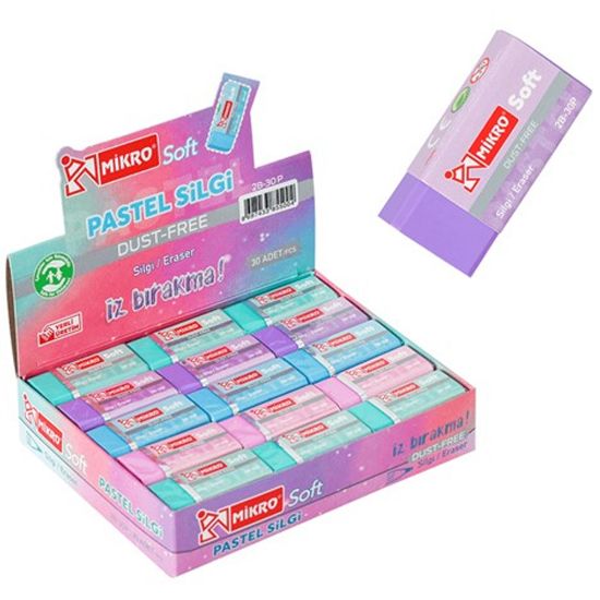 Mikro Silgi Soft Pastel 2B-30P resmi