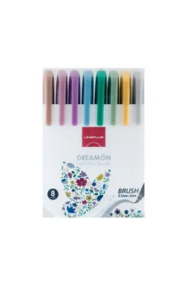 Lineplus Keçeli Kalem Fırça Uçlu Dreamon 8 Li resmi