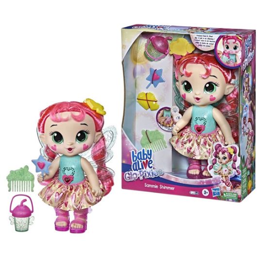 Baby Alive Glopıxıes Peri Bebek Sammıe Shımmer F2595 resmi