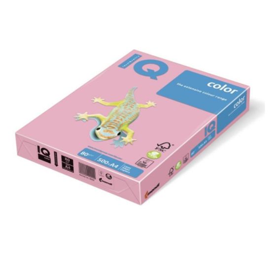 Mondi IQ Color Renkli Kağıt A4 80 GR 500 LÜ Pembe resmi