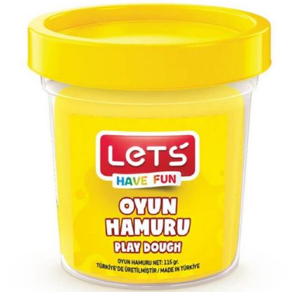 Lets Oyun Hamuru Tek Renk Sarı 110 GR L8440-1 resmi