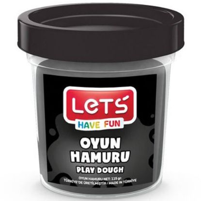 Lets Oyun Hamuru Tek Renk Siyah 110 GR L8440-10 resmi