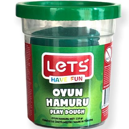Lets Oyun Hamuru Tek Renk Yeşil 110 GR L8440-4 resmi