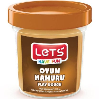 Lets Oyun Hamuru Tek Renk Kahverengi 110 GR L8440-6 resmi