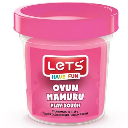 Lets Oyun Hamuru Tek Renk Pembe 110 GR L8440-7 resmi