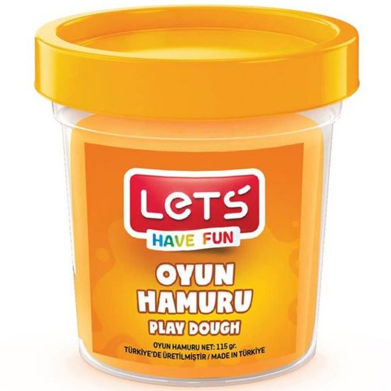 Lets Oyun Hamuru Tek Renk Turuncu 110 GR L8440-8 resmi