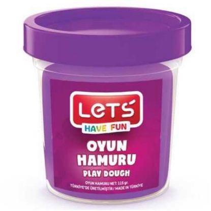 Lets Oyun Hamuru Tek Renk Mor 110 GR L8440-9 resmi