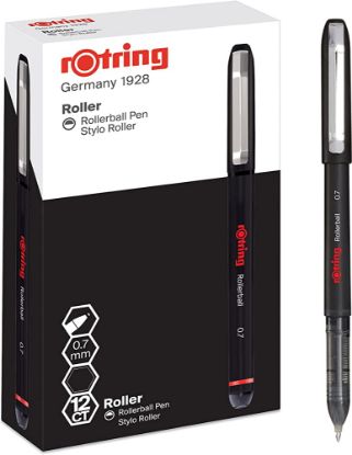 Rotring Roller Kalem 0.7 MM Siyah (12 Adet) resmi