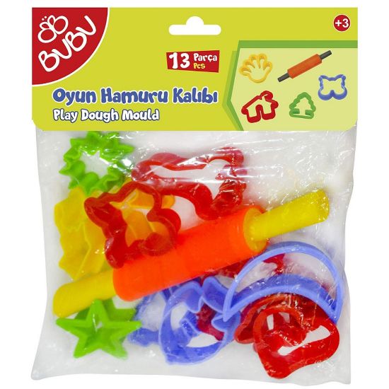 Bu-Bu Oyun Hamuru Kalıbı Merdaneli 13 Parça BUBU-HK0011 resmi