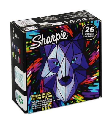 Sharpie Markör Permanent Fine 26 Lı Kutu Kurt 2158030 resmi