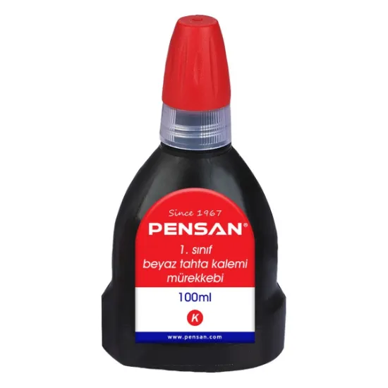 Pensan Tahta Kalemi Mürekkebi Kırmızı 100 ML 4009 resmi