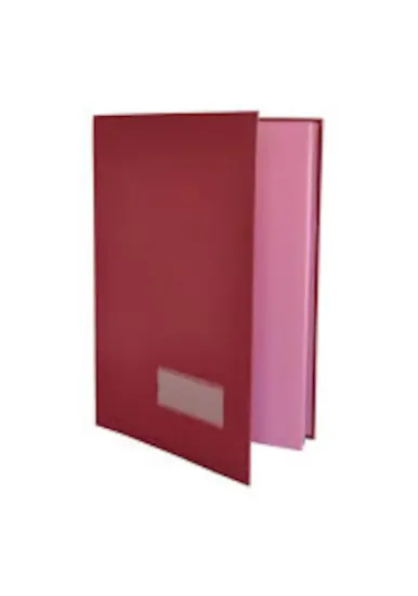 Bafix İmza Dosyası ( Defteri ) Cilt Bezli 12 YP 24 Syf Bordo    resmi