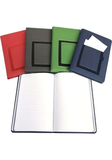 Liz Suni Deri Yeni Soft Yandan Cepli Defter 112 Yp 13x21 resmi