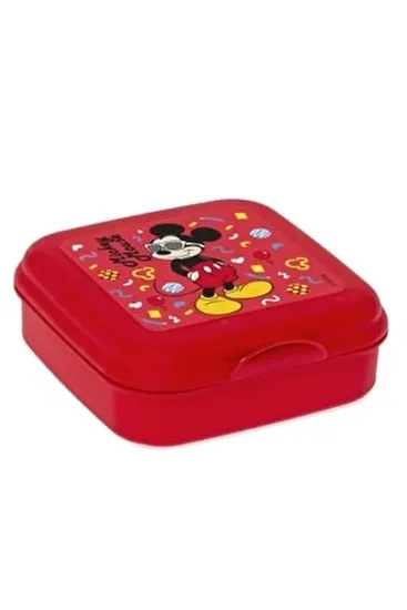 Herevin Sandviç Kutusu-Lisanslı-Gözlüklü Mickey resmi