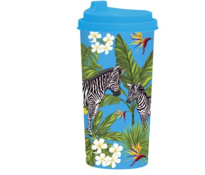 Herevin Desenli Kahve Bardağı-Zebra 470 CC 161920-015 resmi