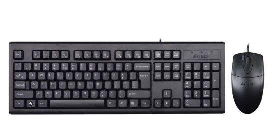 A4 Tech Km-72620D Siyah Q Tr Usb Fn Multimedya Kablolu Set resmi