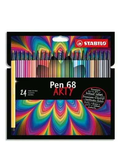 Stabilo Pen 68 Arty 24 Lü Yeni 6824-1-20 resmi