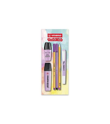 Stabilo Fosforlu Kalem Tek Renk Pastel Set 6 Lı Lila 70/155-6 resmi