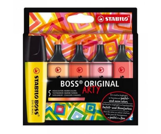 Stabilo Fosforlu Kalem Sıcak Renkler 5 Li Set 70/5-02-1-20 resmi