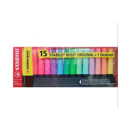 Stabilo Fosforlu Kalem Boss Orıgınal 15 Li Set 7015-01 resmi