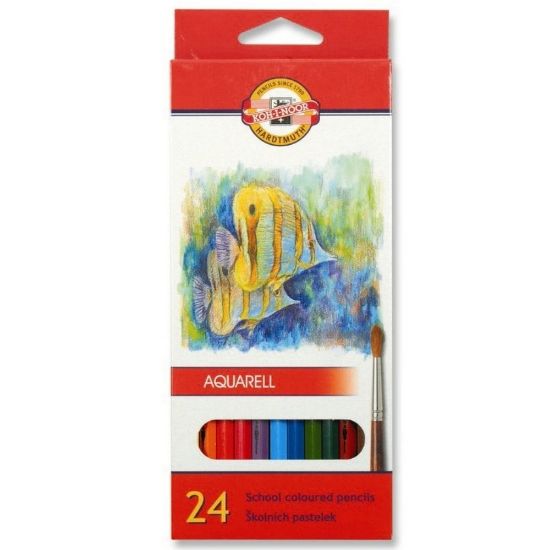 Koh-I Noor Aquarelle Sulu Boya Kalem Seti 24 Renk resmi