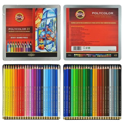 Koh-I Noor Polycolor Kuru Boya Kalemi 48 Renk Set resmi