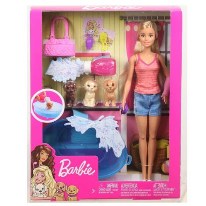 Barbie Ve Köpekleri Banyo Keyfinde Oyun Seti GDJ37 resmi