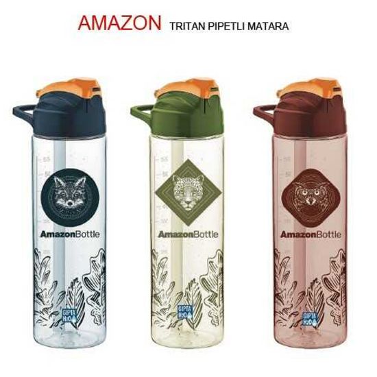 Gıpta Matara Amazon Tritan Pipetli 630 CC K7501 resmi