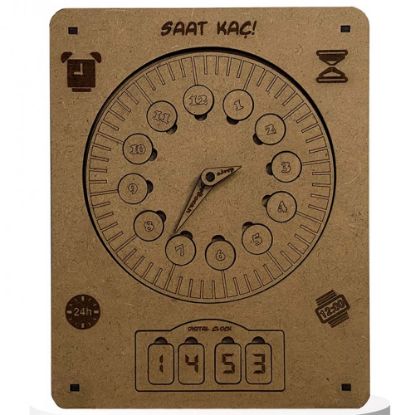 Moon Beavers Saat Kaç Ahşap Eğitici Oyun resmi