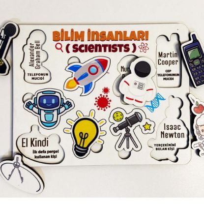 Moon Beavers Bilim İnsanları - 1 Ahşap Eğitici Oyun resmi