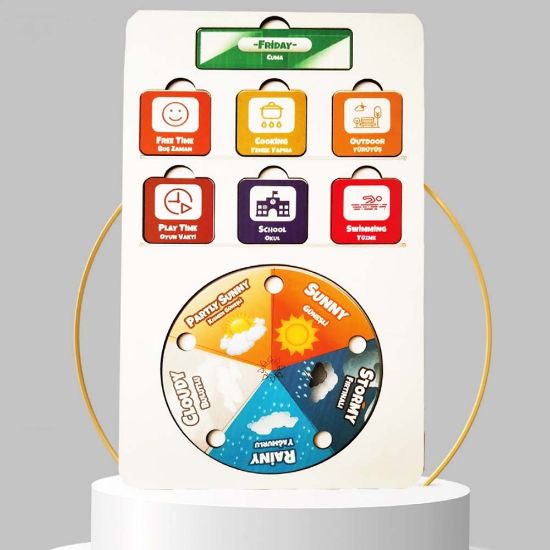 Moon Beavers Günlük Planım Ahşap Eğitici Oyun resmi