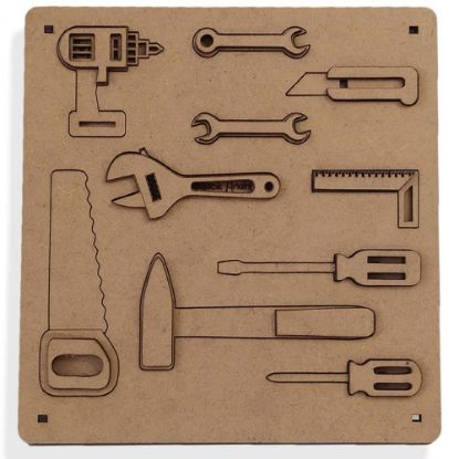 Moon Beavers Boyanabilir Tamir Seti Ahşap Eğitici Oyun resmi