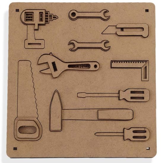 Moon Beavers Boyanabilir Tamir Seti Ahşap Eğitici Oyun resmi