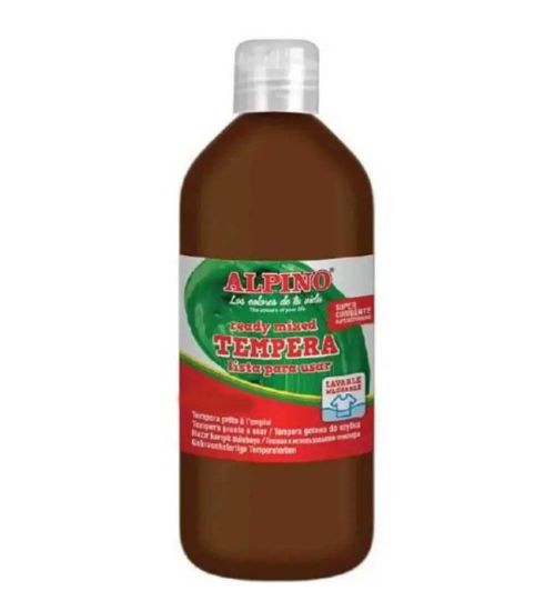 Alpino Sulu Boya Tempera 250 ML Kahverengi DM040177 resmi