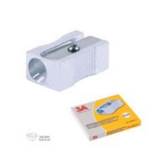 3A Kalemtıraş Dikdörtgen Metal 212 (24 Adet) resmi