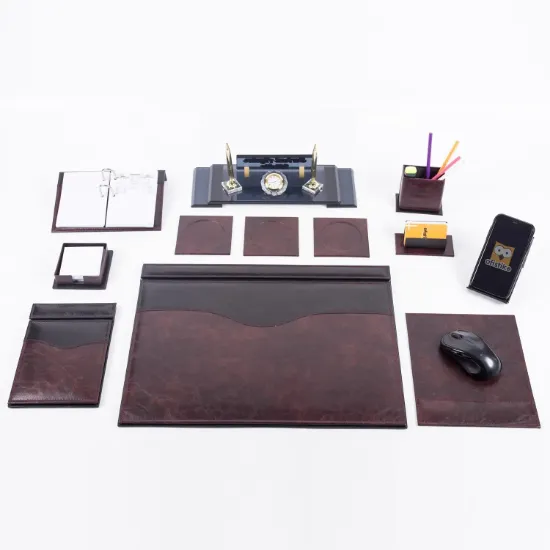 Brons Sümen Takımı 10 Parca Selçuklu Bordo-Siyah BR-0982 resmi