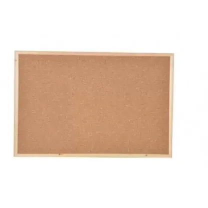 Panda Ahşap Çerçeve Mantar Pano ( Eko ) 90x120  resmi