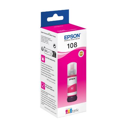 Epson 108  T09C3 Magenta Kırmızı Şişe Mürekkep T09C34A L18050/L8050 resmi