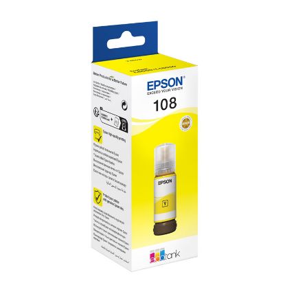 Epson 108 T09C4  Yellow Sarı Şişe Mürekkep T09C44A L18050/L8050 resmi