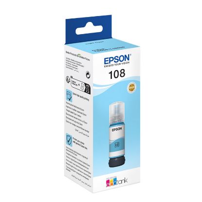 Epson 108 T09C5  Light Cyan Açık Mavi Şişe Mürekkep T09C54 L18050/L8050 resmi
