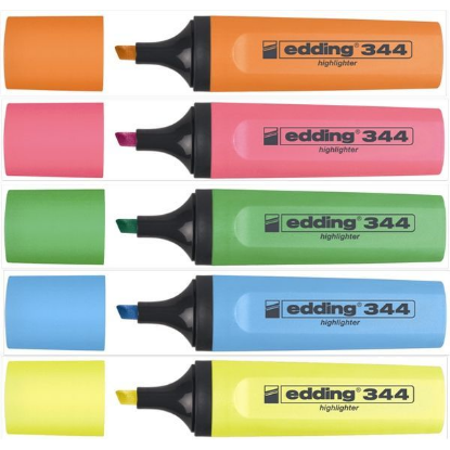 Edding Fosforlu Kalem Karışık Renk 30 LU 344 (30 Adet) resmi