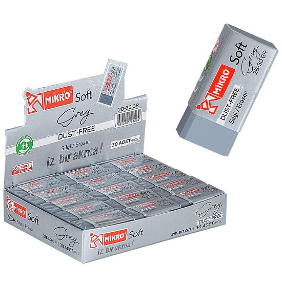 Mikro Silgi Gri 2B-30GR  (30 Adet) resmi