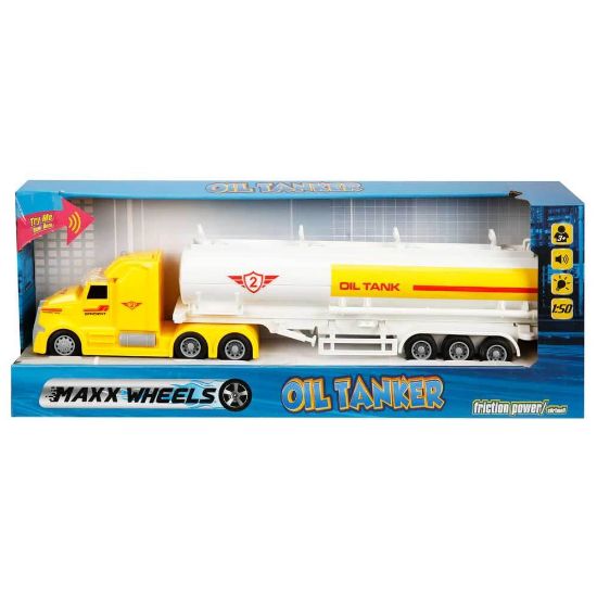 Sunman Oyuncak Maxx Wheels Sesli ve Işıklı Yakıt Tankeri 1:50 resmi