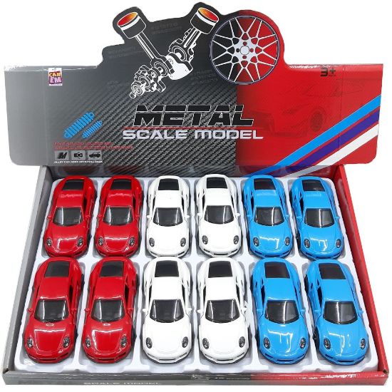 Canem Oyuncak Çekbırak Metal Araba 4311C (12 Adet) resmi