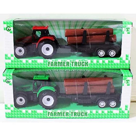 Canem Oyuncak Çekbırak Traktör Römorklu Kutulu 9975-3 resmi