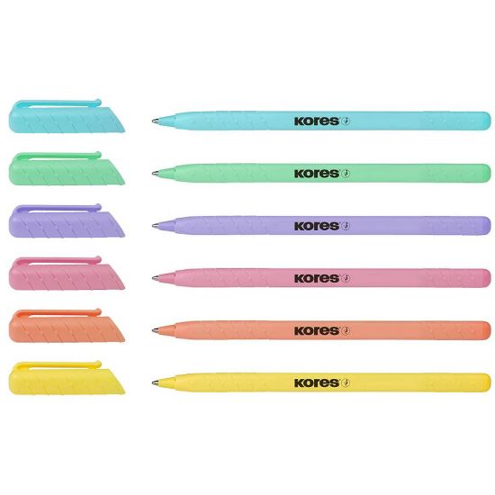 Kores Tükenmez Kalem Çok Renkli 50 Li 37086 (50 Adet) resmi
