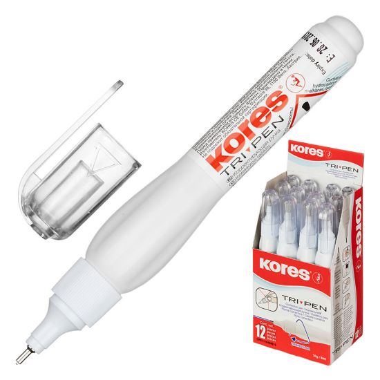 Kores Correction Pen Trı 10 GR Triangular With Zone 88350 (12 Adet) resmi