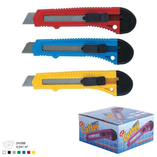 Ark Maket Bıçağı Plastik 18 MM 178 (24 Adet) resmi